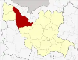 District location in Udon Thani province