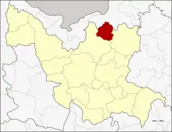 District location in Udon Thani province