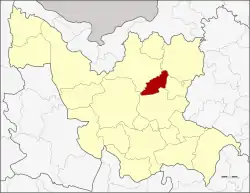 District location in Udon Thani province