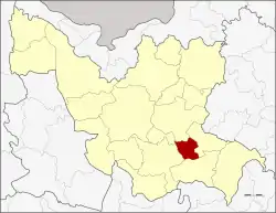 District location in Udon Thani province