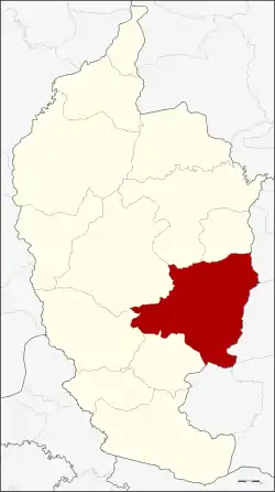 District location in Maha Sarakham province