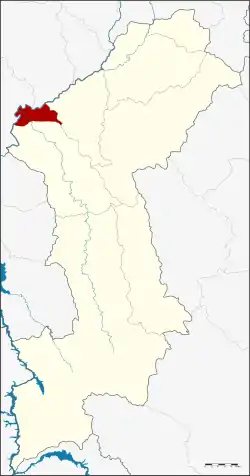 Amphoe location in Lamphun province