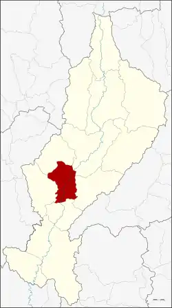 District location in Lampang province