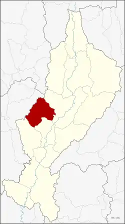 District location in Lampang province
