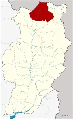 District location in Nan province