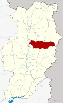 District location in Nan province