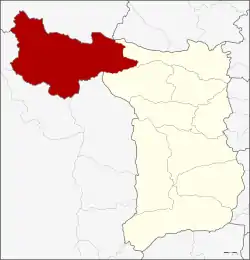 District location in Suphan Buri province