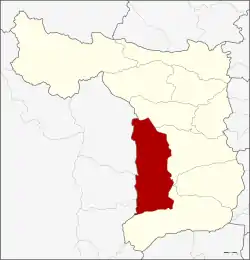 District location in Suphan Buri province