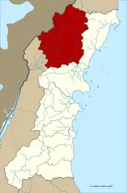 District location in Chumphon province