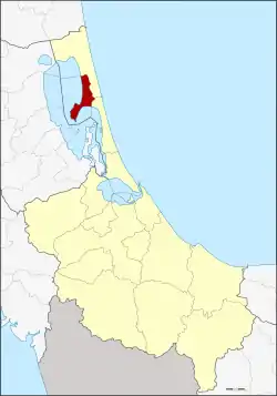 District location in Songkhla province