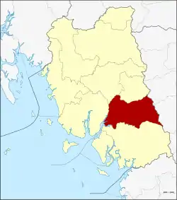 District location in Trang province