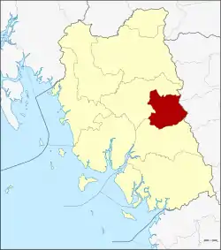 District location in Trang province