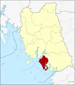 District location in Trang province