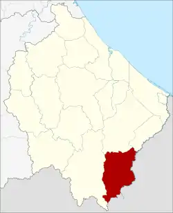District location in Narathiwat province