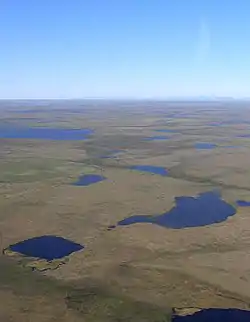 View of the Anadyr Lowlands from the air.