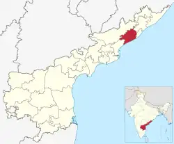 Location of Anakapalli district