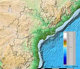 Andhra Pradesh topographical map