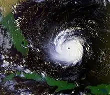 Image 32Hurricane Andrew bearing down on Florida on August 23, 1992 (from Geography of Florida)