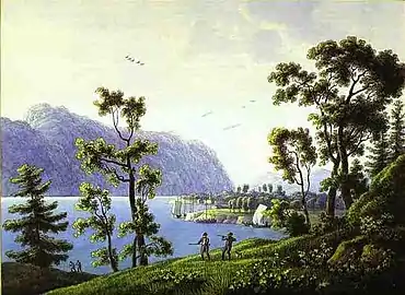 View of the Nikolsky Monastery on Lake Baikal (1806–1810)