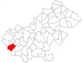 Location in Satu Mare County