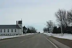 Looking south in downtown Angelica