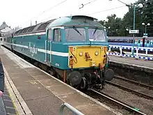 Class 47/7a No.47&nbsp;714 in Anglia Railways livery