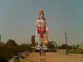 This is the statue of Lord Hanuman which is just beside the Shivalayam temple and its height is 22 meters.