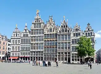 16th-century guildhalls at the Grote Markt