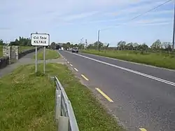 Signage on approach to Kiltale