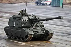 A Russian 2S19 Msta-S in 2014