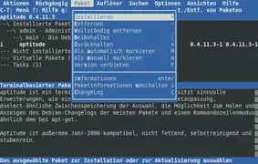 Aptitude also features a TUI