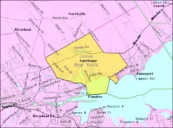 U.S. Census map of Aquebogue.