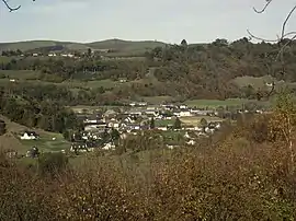 Arcizac-ez-Angles seen from the hillside