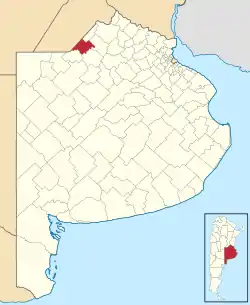 location of General Arenales Partido in Buenos Aires Province