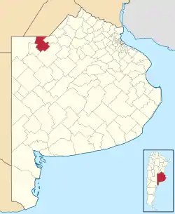 location of General Pinto Partido in Buenos Aires Province