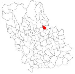 Location in Prahova County
