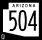 State Route 504 marker