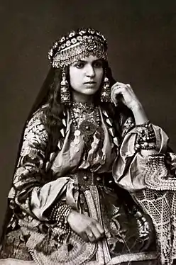 Armenian woman from Shamakhi, by D. E. Yermakov, 1870s