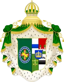 Coat of Arms of Amélie of Leuchtenberg as Empress of Brazil