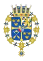 Carl Johan's arms as Prince of Sweden and Duke of Dalecarlia