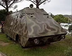 Improvised fighting vehicle from the Croatian War of Independence.