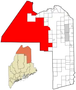 Location of Northwest Aroostook, Maine