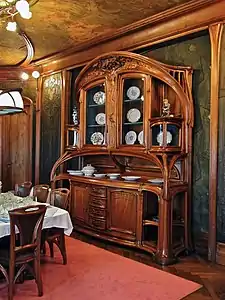 Dining room by Eugène Vallin, France (1903)