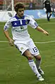 Artem Sukhotskyi during the game for Dynamo Kyiv