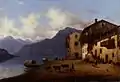 93. Giuseppe Canella, Veduta di Sala sul Lago di Como, 1847