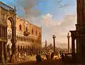 21. Giovanni Migliara, Veduta di Palazzo Ducale a Venezia, 1815