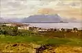 100. Silvio Poma, Veduta del Lago di Lecco e la punta di Bellagio, 1885-1890