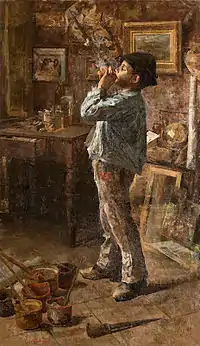 139. Giovanni Sottocornola, Anch'io pittore (Dilettante), 1885