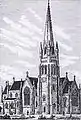 Artist impression of what the completed cathedral would look like