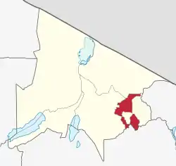 Arusha Rural District's location within Arusha Region